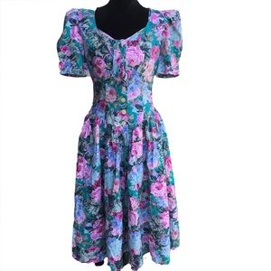 Vintage Robbie Bee Floral Dress